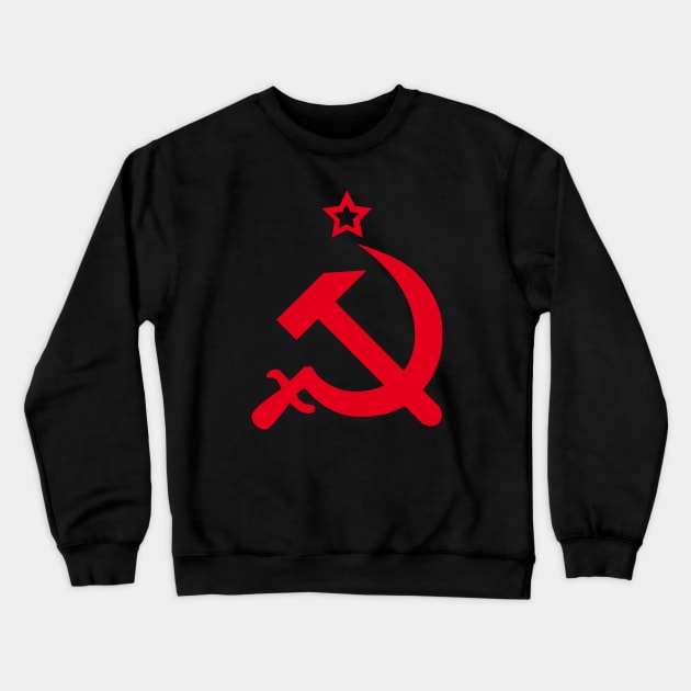 Hammer and sickle CCCP USSR Russia coat of arms nostalgia Crewneck Sweatshirt by Margarita7